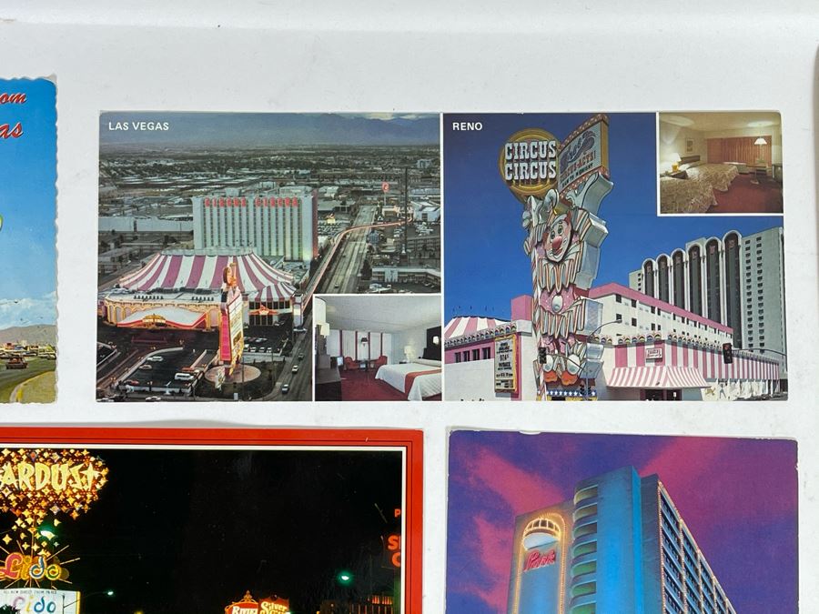 Collection Of Vintage Las Vegas Nevada Postcards And New Frontier Hotel Menu In Las Vegas [Photo 11]