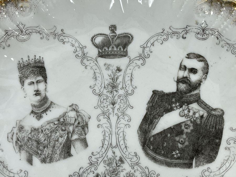 Antique 1901 Plate Duchess & Duke Of Cornwall & York Visit To Canada 8.5'R [Photo 4]