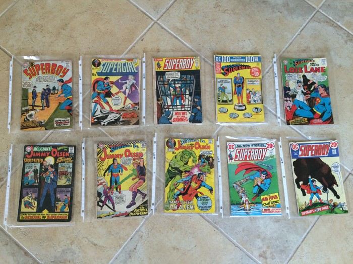 Superman Superboy Lois Lane Vintage Comic Books