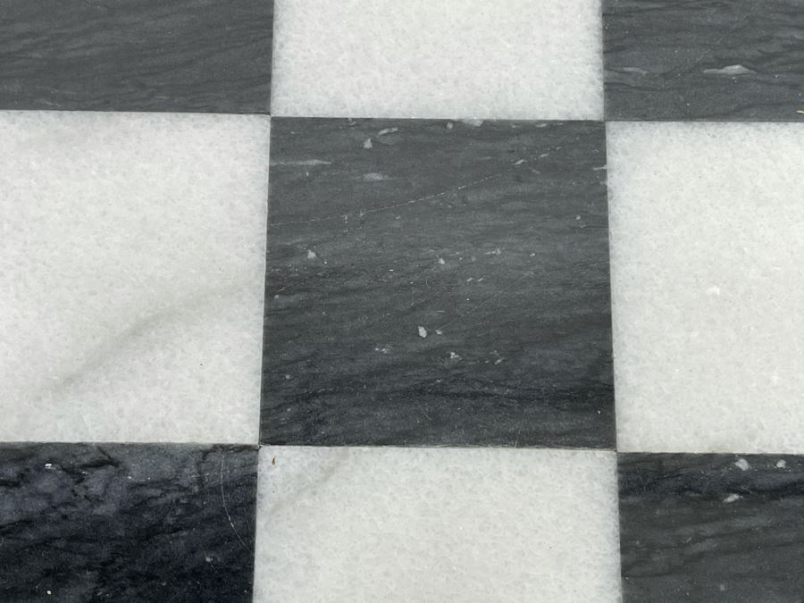 Carved Marble Chess Pieces With Inlaid Marble Chess Board 18 X 18 [Photo 9]
