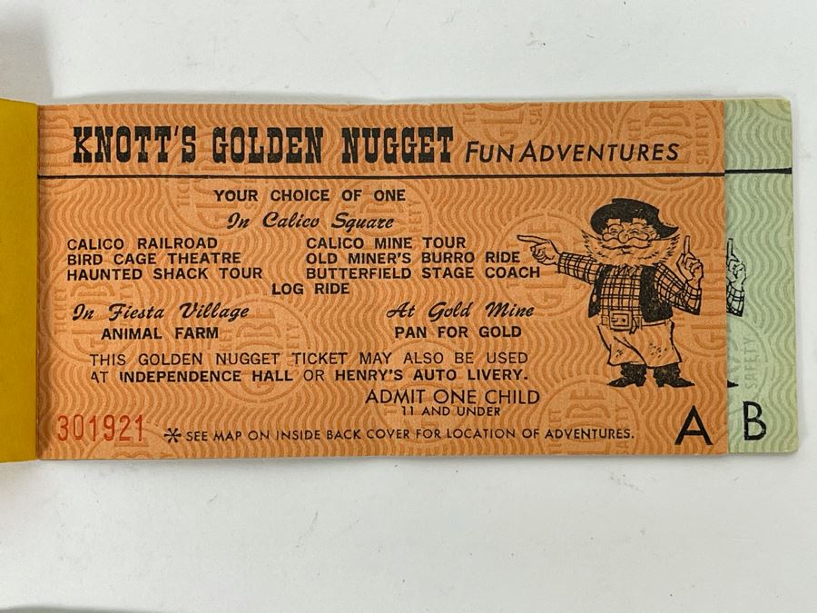 Vintage 1970s Knott's Berry Farm Tickets [Photo 4]