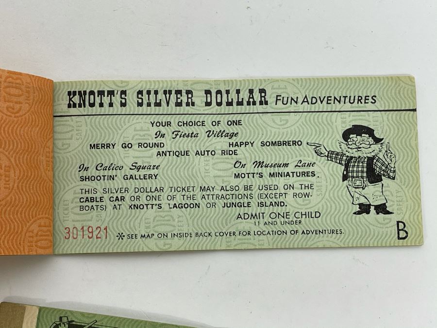 Vintage 1970s Knott's Berry Farm Tickets [Photo 6]