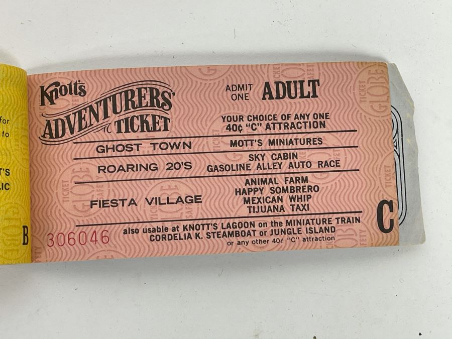 Vintage 1970s Knott's Berry Farm Tickets [Photo 12]