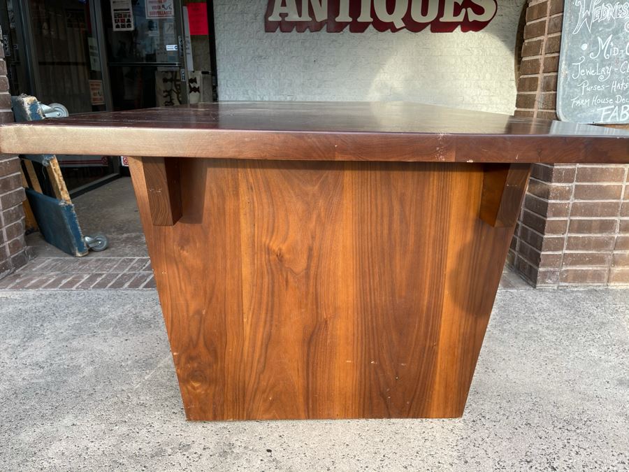 Impressive Heavy TEAK Wood Modern Lines 2-Drawer Desk From RAEN (RAEN Recently Grew Into Bigger Space) 84W X 42.5D X 31H [Photo 17]