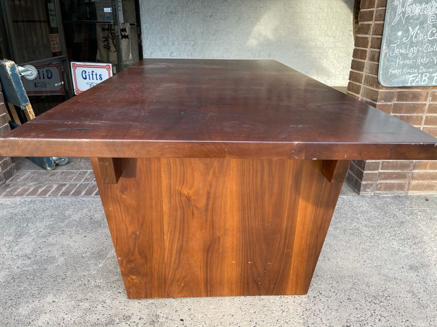 Impressive Heavy TEAK Wood Modern Lines 2-Drawer Desk From RAEN (RAEN Recently Grew Into Bigger Space) 84W X 42.5D X 31H [Photo 16]