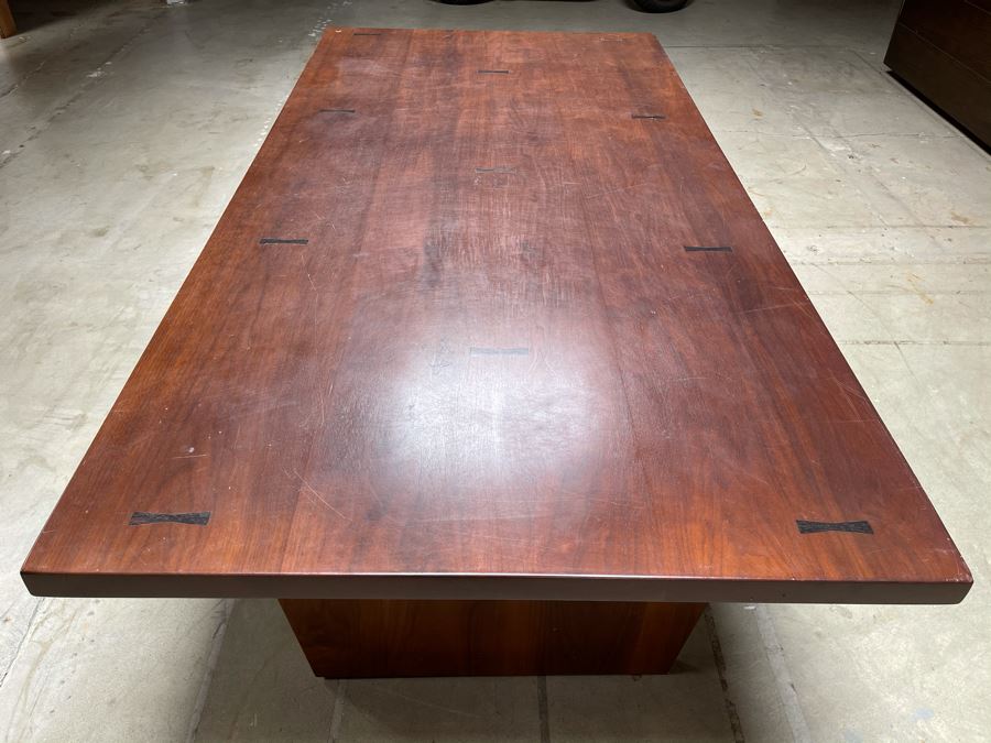 Impressive Heavy TEAK Wood Modern Lines 2-Drawer Desk From RAEN (RAEN Recently Grew Into Bigger Space) 84W X 42.5D X 31H [Photo 6]