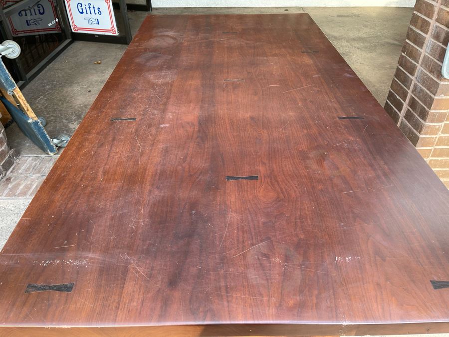 Impressive Heavy TEAK Wood Modern Lines 2-Drawer Desk From RAEN (RAEN Recently Grew Into Bigger Space) 84W X 42.5D X 31H [Photo 18]