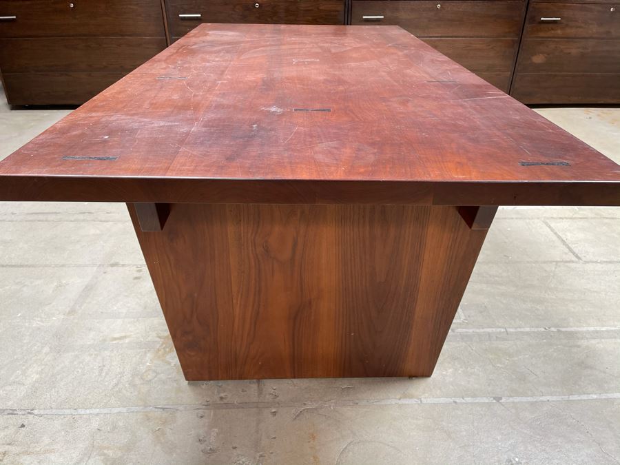 Impressive Heavy TEAK Wood Modern Lines 2-Drawer Desk From RAEN (RAEN Recently Grew Into Bigger Space) 84W X 42.5D X 31H [Photo 15]