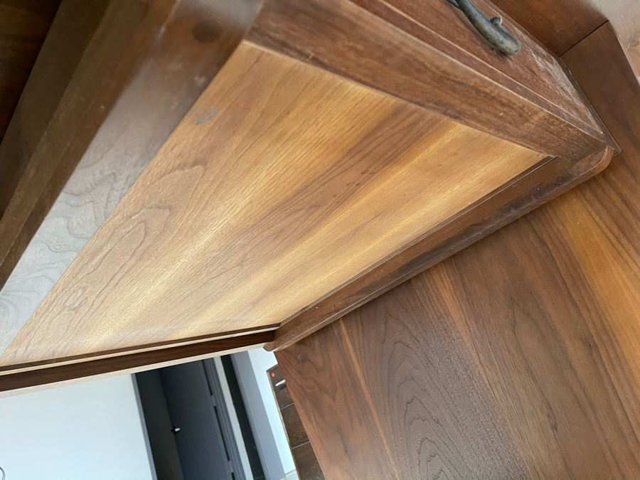 Impressive Heavy TEAK Wood Modern Lines 2-Drawer Desk From RAEN (RAEN Recently Grew Into Bigger Space) 84W X 42.5D X 31H [Photo 12]