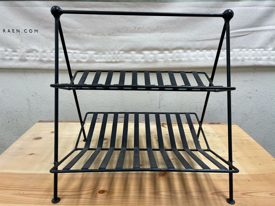 Mid-Century Style 2-Tier Metal Magazine Rack From RAEN (RAEN Recently Grew Into Bigger Space) 17W X 14D X 17H [Photo 3]