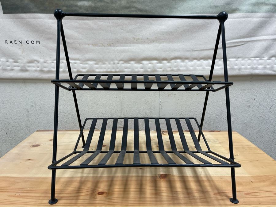 Mid-Century Style 2-Tier Metal Magazine Rack From RAEN (RAEN Recently Grew Into Bigger Space) 17W X 14D X 17H [Photo 2]