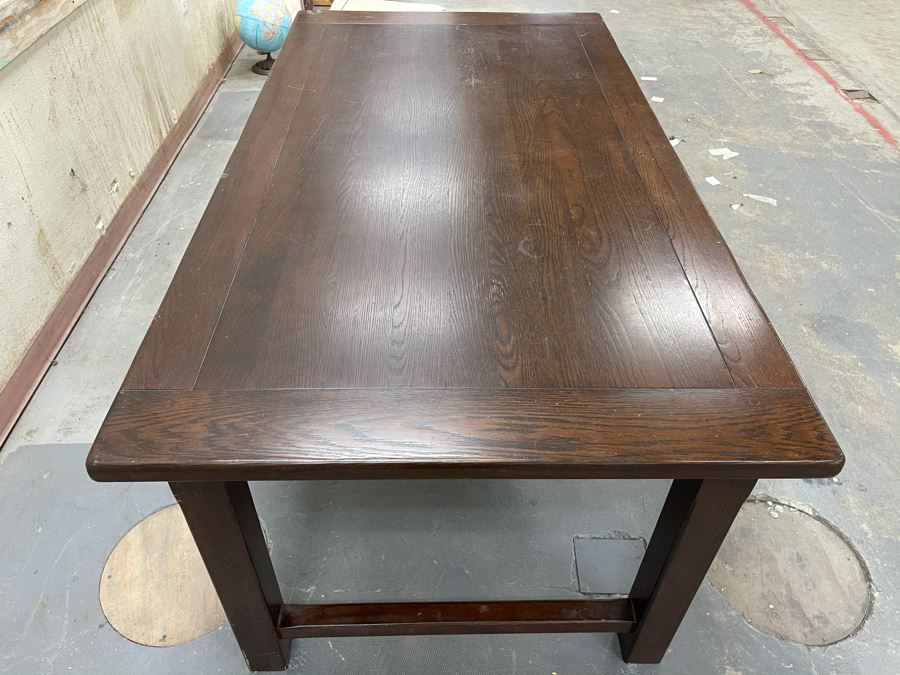 Solid Wooden Desk With Extendable Built-In Side Leaves From RAEN Headquarters In Oceanside (RAEN Recently Grew Into Bigger Space) 70W X 38D X 31.5H (18' Leaf On Each Side) [Photo 7]