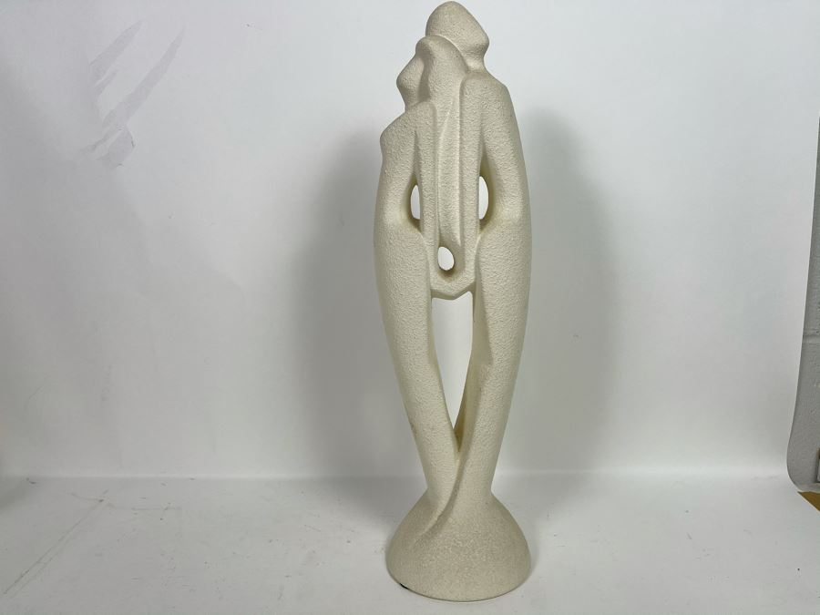 Royal Haeger White Man And Woman Statue 20H