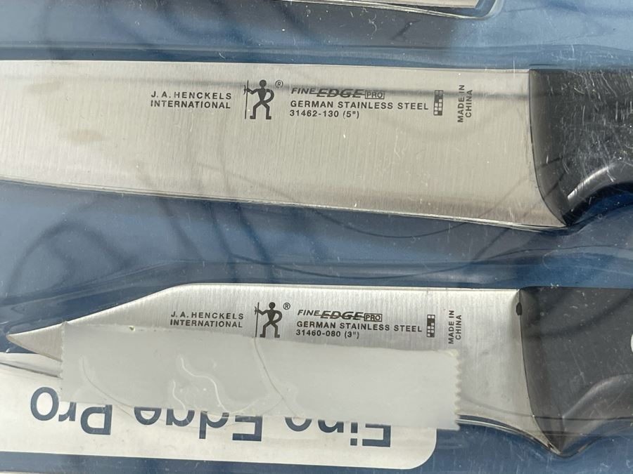 New J. A. Henckels 3 Piece Starter Knife Set Retails $120 [Photo 5]
