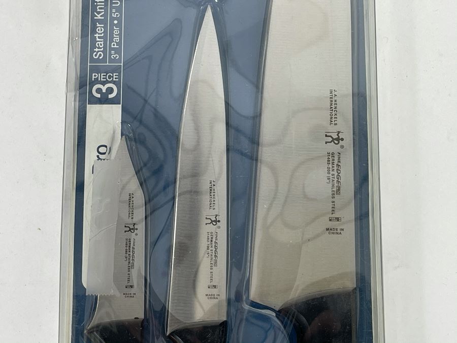 New J. A. Henckels 3 Piece Starter Knife Set Retails $120 [Photo 3]