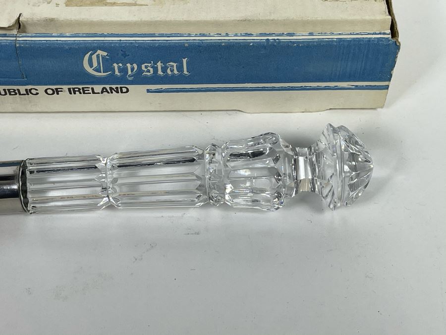 Vintage Waterford Crystal Cake Server With Box [Photo 3]