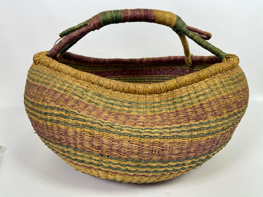 Alafiia Woven Basket Handmade In Ghana 20 X 12 [Photo 2]