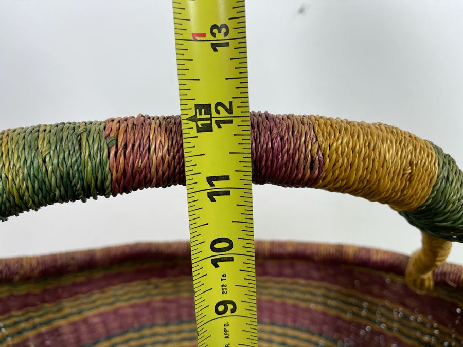Alafiia Woven Basket Handmade In Ghana 20 X 12 [Photo 6]