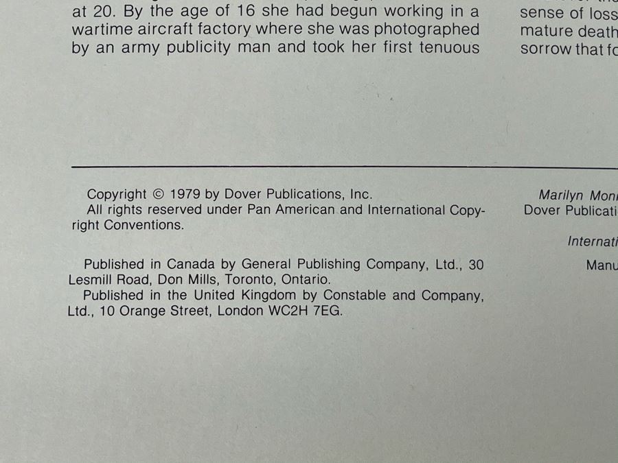 Vintage 1979 New Marilyn Monroe Paper Dolls By Tom Tierney [Photo 3]