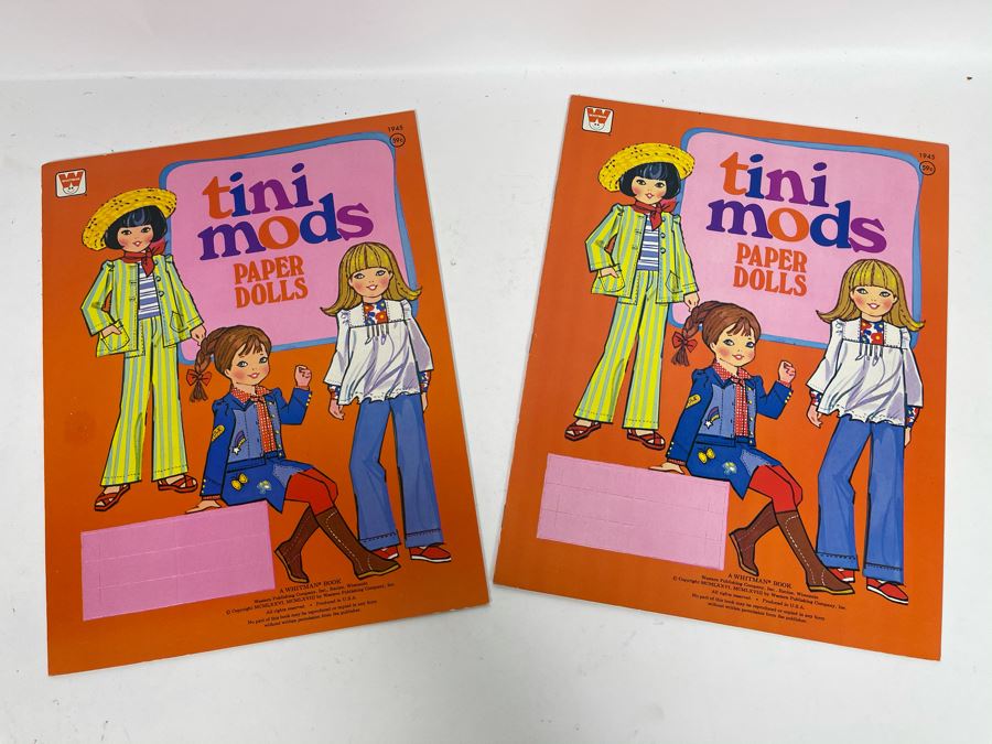 Vintage 1978 New MODS Matchin' Paper Dolls And (2) Tini Mods Paper Dolls Books [Photo 4]