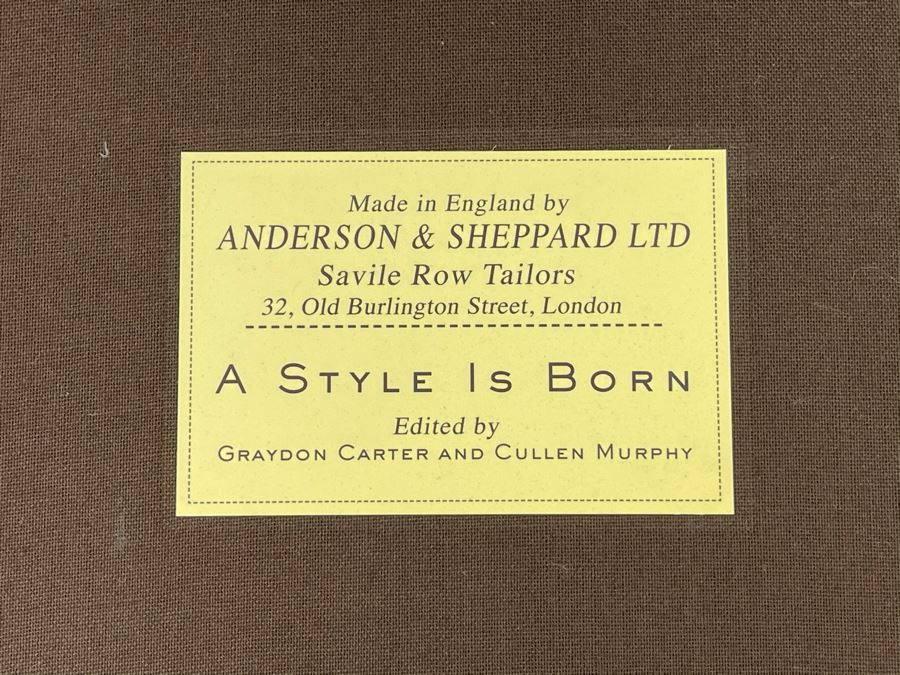 JUST ADDED - Anderson & Sheppard 'A Style Is Born' Savile Row Tailors London Coffee Table Book [Photo 13]