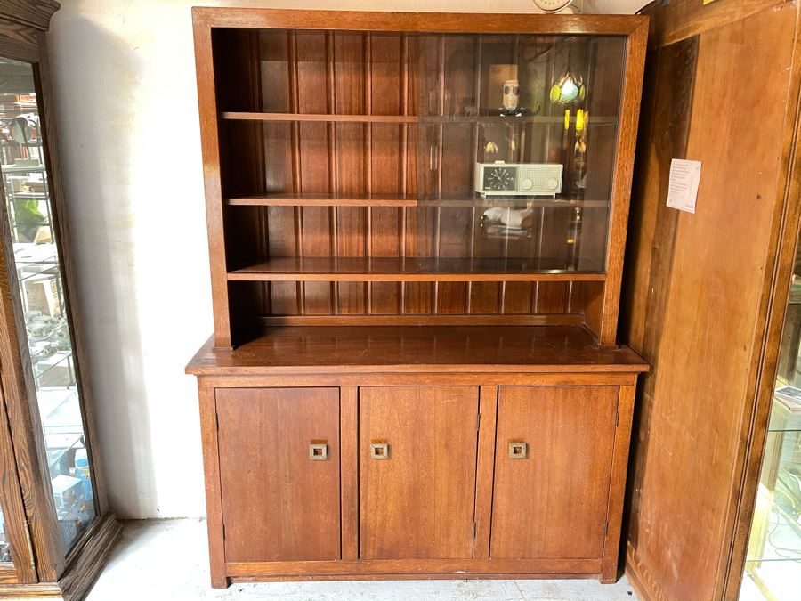Mid-Century Bookcase Curio China Cabinet [Photo 1]