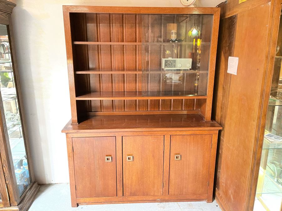 Mid-Century Bookcase Curio China Cabinet [Photo 2]