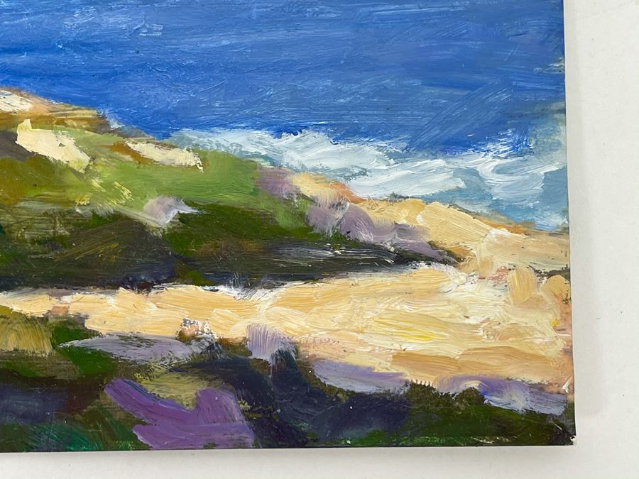 Original David Rickert Oil Painting Of La Jolla Coastline 10 X 8 [Photo 5]