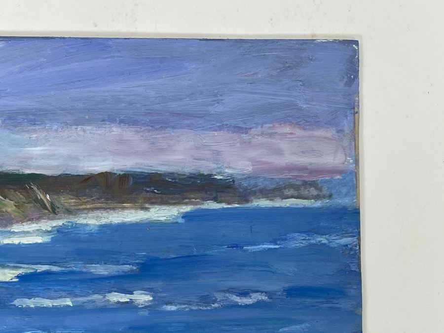 Original David Rickert Oil Painting Of La Jolla Coastline 10 X 8 [Photo 4]