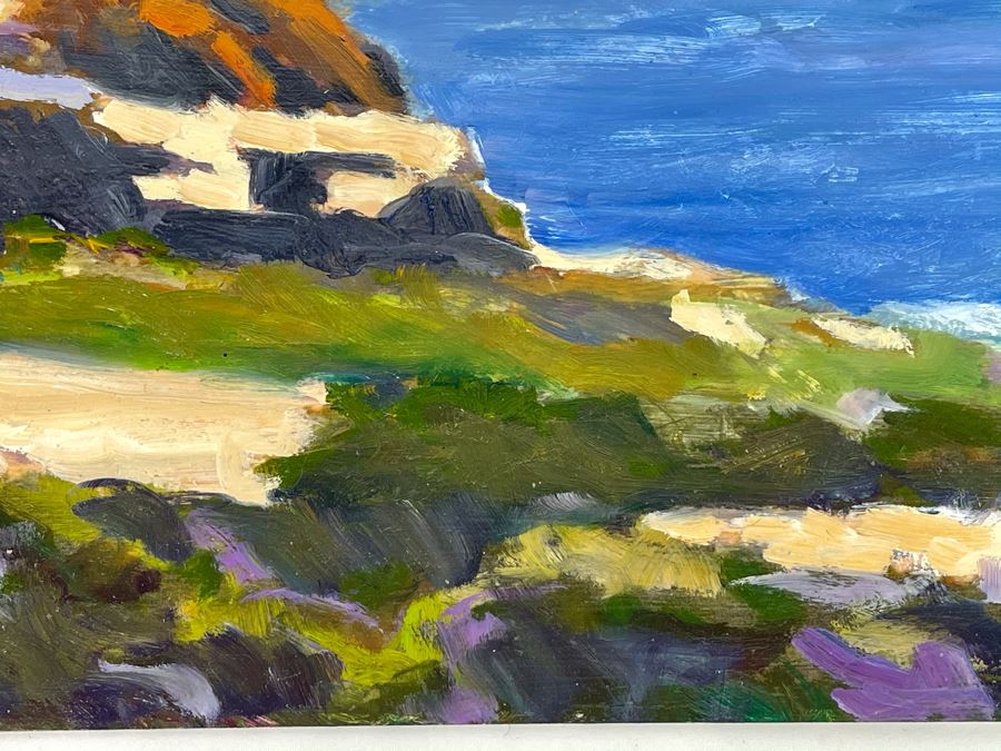 Original David Rickert Oil Painting Of La Jolla Coastline 10 X 8 [Photo 6]