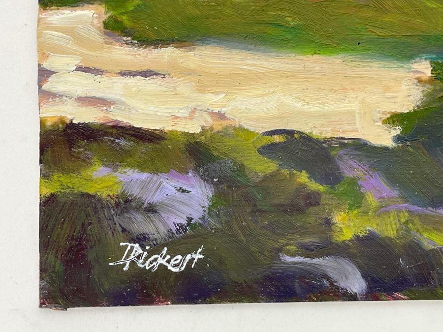 Original David Rickert Oil Painting Of La Jolla Coastline 10 X 8 [Photo 7]