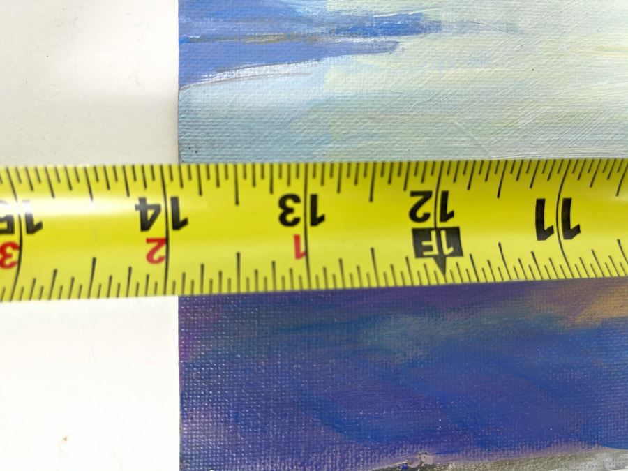 Original David Rickert Oil Painting Of Terramar Coastline In Carlsbad CA 14 X 11 [Photo 11]