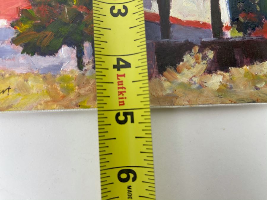 Original David Rickert Oil Painting Titled House On Elmwood In Carlsbad, CA 7 X 5 [Photo 9]