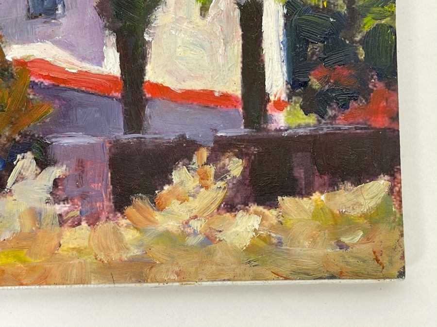 Original David Rickert Oil Painting Titled House On Elmwood In Carlsbad, CA 7 X 5 [Photo 6]