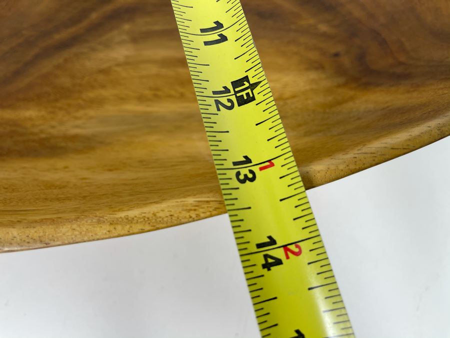 Large Wooden Oval Bowl 20W X 13.5D X 4.75H [Photo 8]