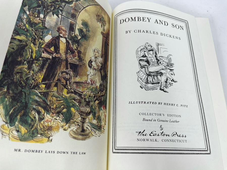 Vintage 1985 Easton Press Dombey And Son By Charles Dickens [Photo 4]