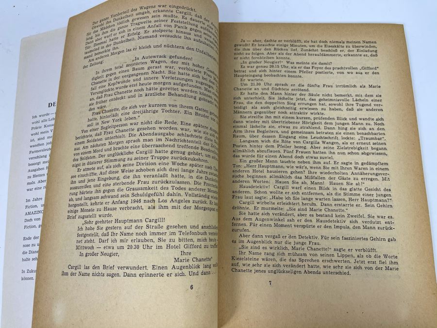 Rare Vintage 1957 Double Hand Signed A. E. Van Vogt German Science Fiction Publication Digest Novel Titled 'Die Schatten' Written In German Utopia Nr. 48 Science Fiction Grossband [Photo 14]