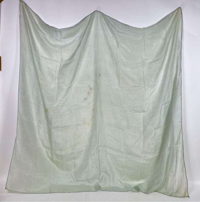 WWII Military Small Parachute Used In Actual Bail Out In India May 7th 1946 (Small Parachut Was Used To Open Larger Parachute) 4' X 4' [Photo 2]