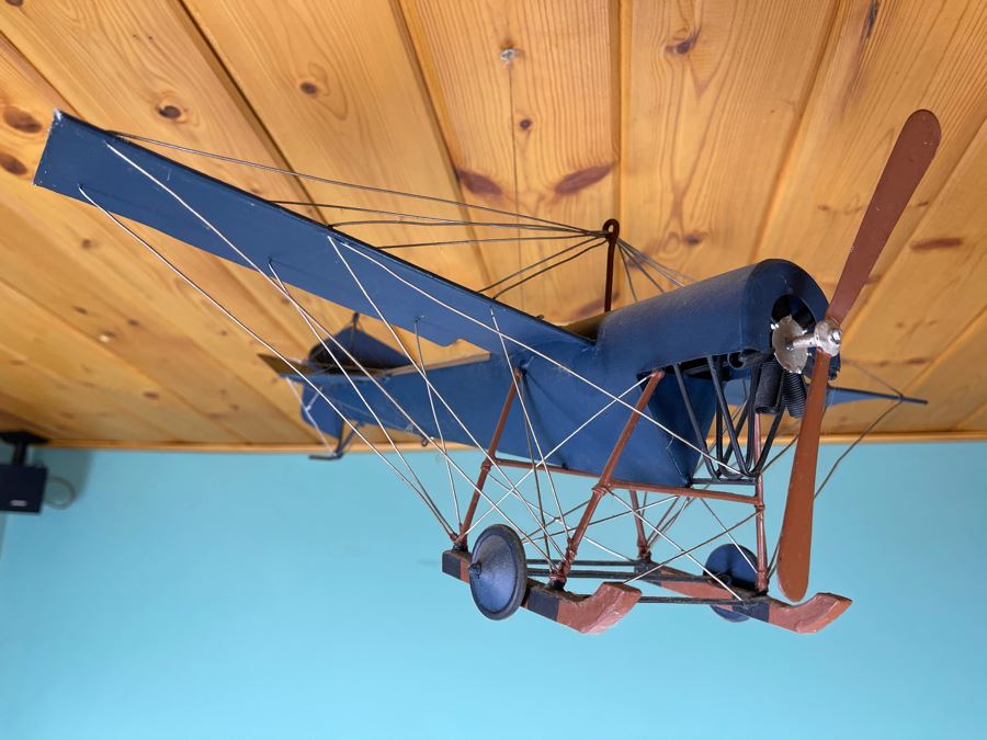 Pottery Barn Metal Airplane Model [Photo 1]