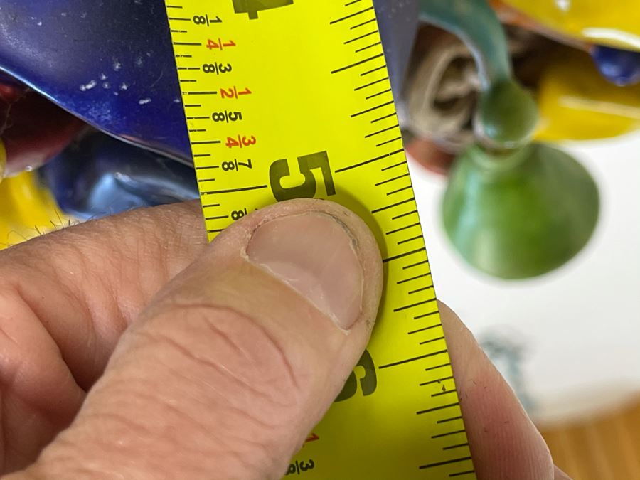 Hand Painted Ceramic Jester Face Signed Apolito Italy For Cottura 13W X 13H X 5D [Photo 13]