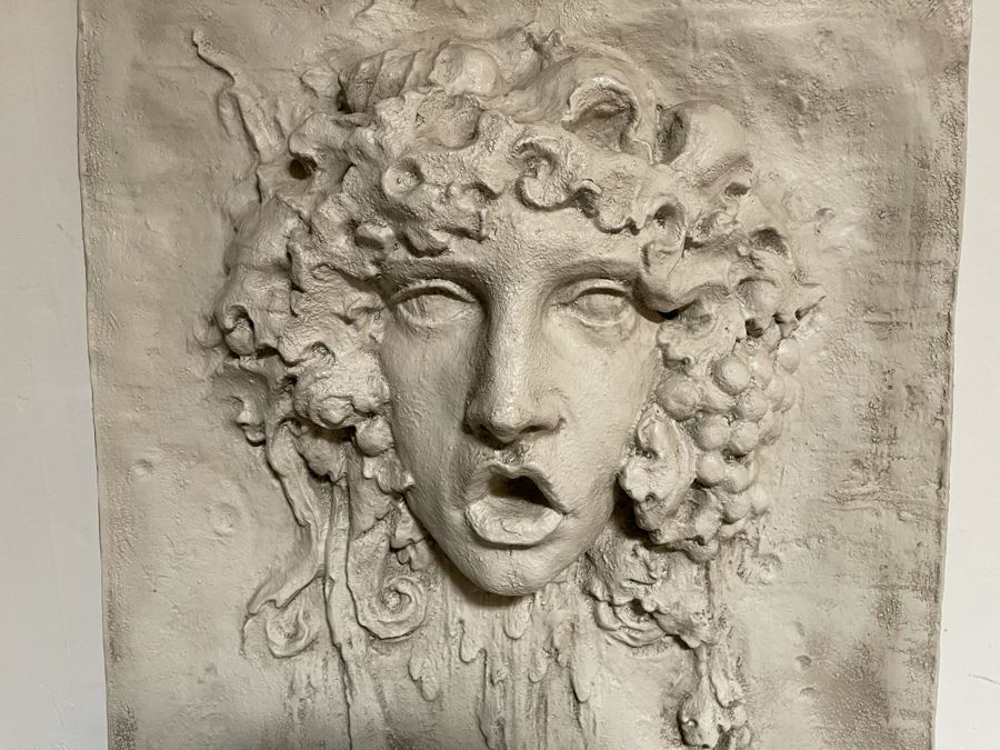 Relief Resin Wall Sculpture Plaque Italian Design Vappa Frieze 21.5 X 27.5 [Photo 5]