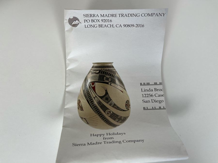 Mata Ortiz Indian Art Pottery Signed By Celia Veloz Mexico 8.25H [Photo 13]