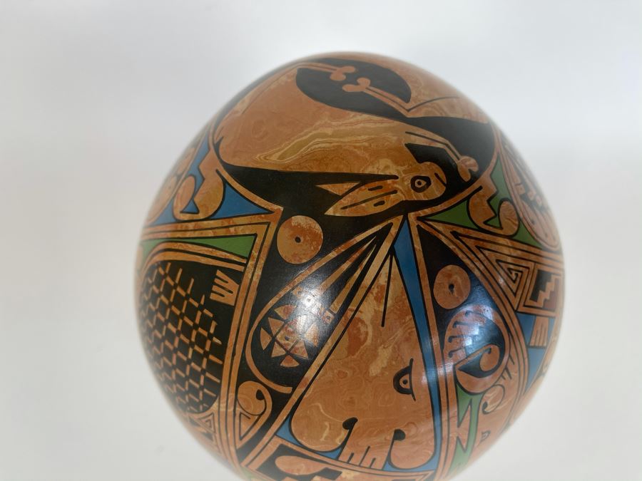 Signed Mata Ortiz Indian Art Pottery Mexico 6W X 8.5H [Photo 8]