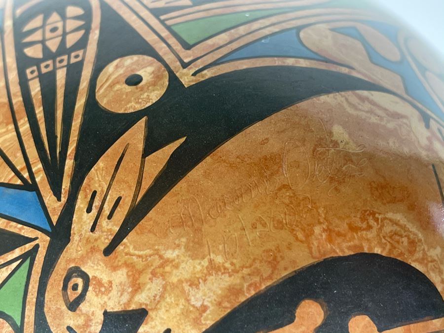 Signed Mata Ortiz Indian Art Pottery Mexico 6W X 8.5H [Photo 11]