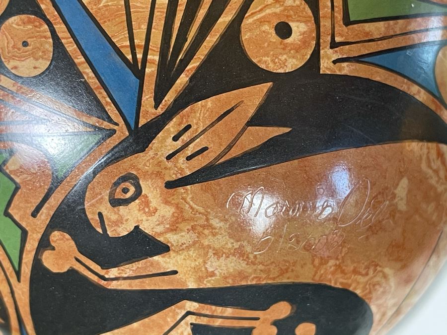 Signed Mata Ortiz Indian Art Pottery Mexico 6W X 8.5H [Photo 10]