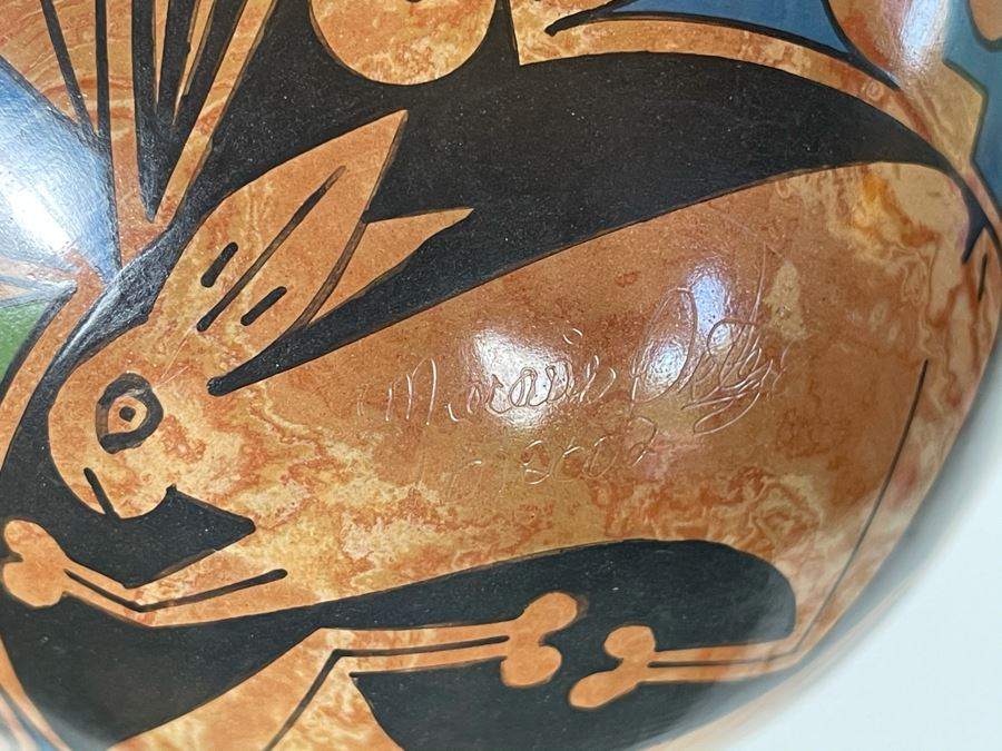 Signed Mata Ortiz Indian Art Pottery Mexico 6W X 8.5H [Photo 9]