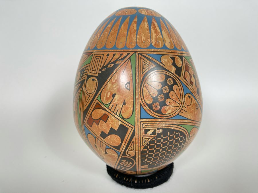 Signed Mata Ortiz Indian Art Pottery Mexico 6W X 8.5H