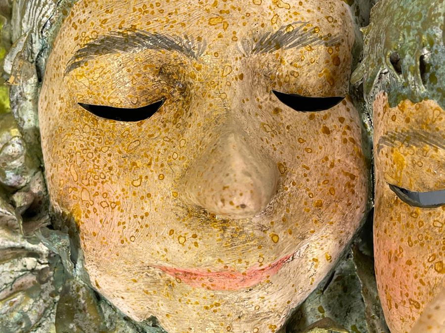 Handmade Italian Mask By Prof. Agostino Dessi Collections Alice Atelier - Masks For Italian Theatre Florence, Italy 16W X 16H [Photo 9]