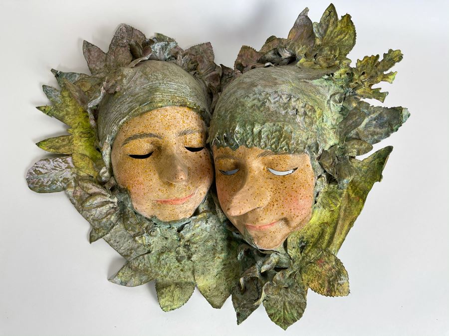 Handmade Italian Mask By Prof. Agostino Dessi Collections Alice Atelier - Masks For Italian Theatre Florence, Italy 16W X 16H [Photo 4]