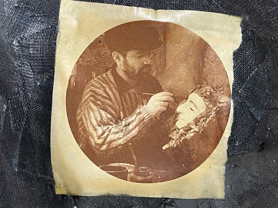 Handmade Italian Mask By Prof. Agostino Dessi Collections Alice Atelier - Masks For Italian Theatre Florence, Italy 16W X 16H [Photo 3]